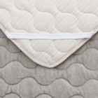 両面使える 敷きパッド セミダブル(NウォームWSP GY SD A2312) 12枚目画像