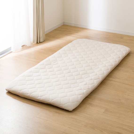 BOXパッド オーガニックコットン混 シングル(OG2 Sベージュ T01 NF) 10枚目画像