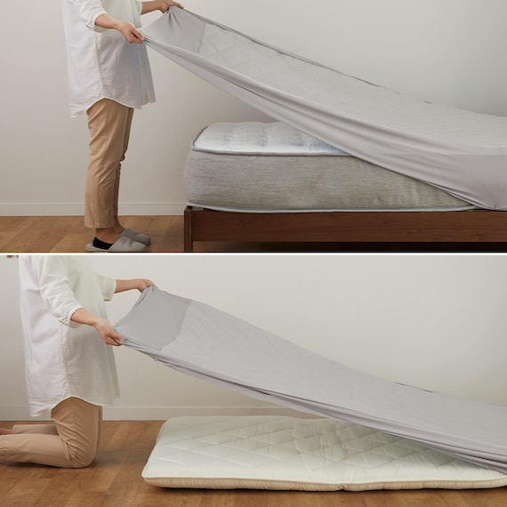 BOXパッド オーガニックコットン混 クイーン(OG2 Q グレー T01 NF) 9枚目画像