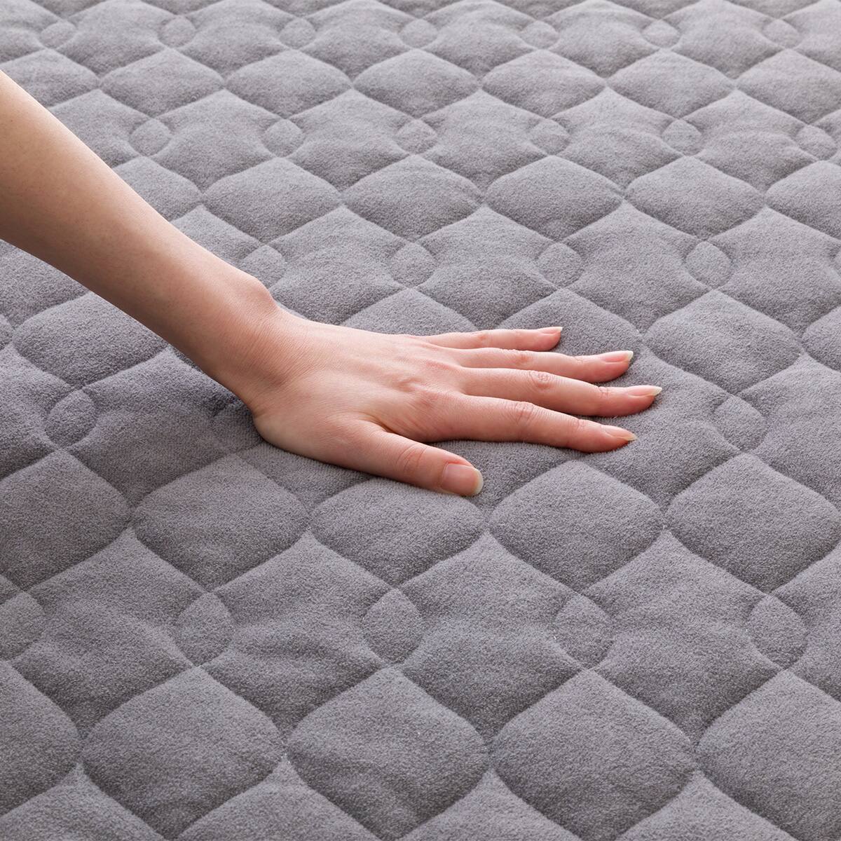 モリリン 東レカーボンテック 防ダニ 防ホコリ　敷きパッド シングル シルバー 敷きパッド シングル(カポックパイル S S2464) | ニトリネット【公式