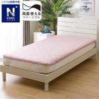 両面使える ゴムバンド付き 敷パッド　ダブル(NクールSP D RO S2402)