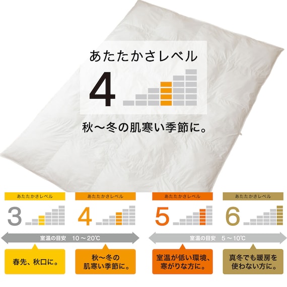 完全2層式 ホテルスタイル掛布団 クイーン(Nホテルセレクト Q) 11枚目画像