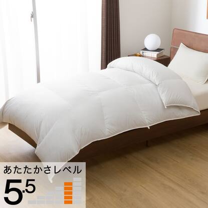 グレーダックダウン90％使用 羽毛掛け布団 セミダブル(UL2 K2316 SD 