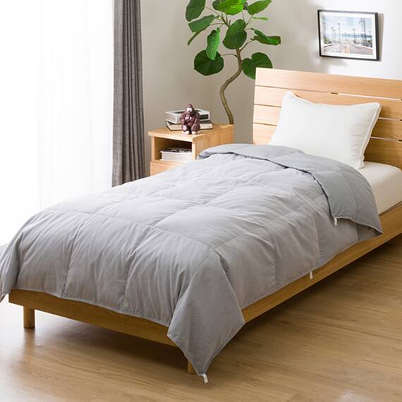 洗えるダウンケット シングル(K2401 GY S) 1枚目画像