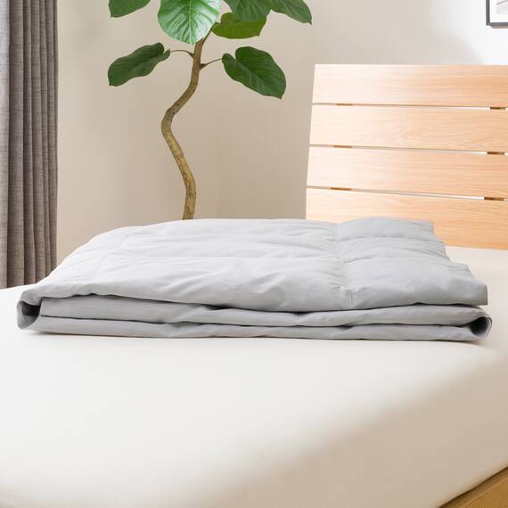 洗えるダウンケット シングル(K2401 GY S) 10枚目画像