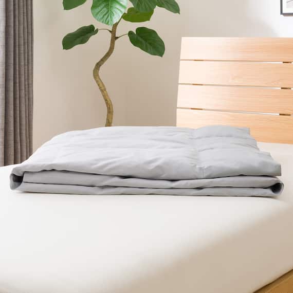 洗えるダウンケット シングル(K2401 GY S) 10枚目画像