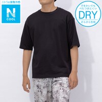 半袖Ｔシャツ　オーバーサイズ(MEN n-s ドライ BK L)