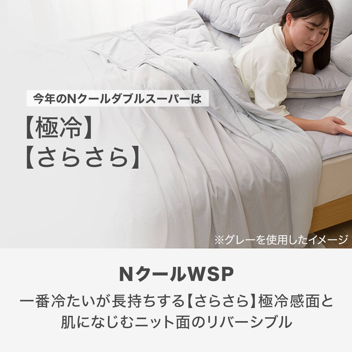 両面使えるひんやりケット ダブル(NクールWSP n-s GY D) | ニトリ