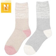 ルームソックス　２足セット(WOMEN  Nウォームパイル 047)