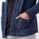 スノーヤーンカーディガン(MEN 091 NV F) 4枚目画像