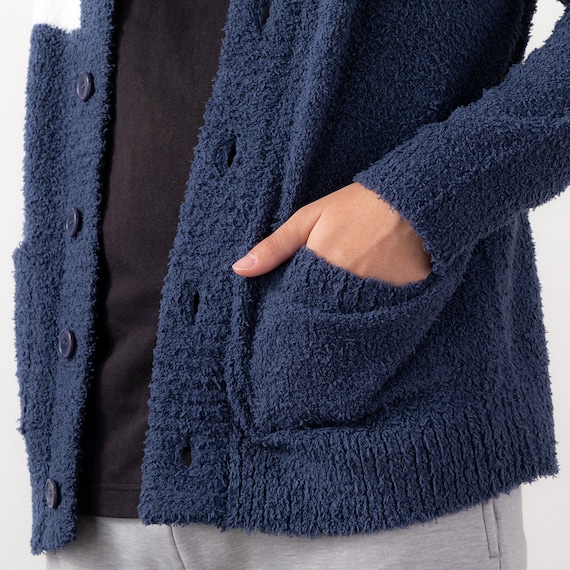 スノーヤーンカーディガン(MEN 091 NV F) 4枚目画像