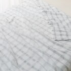 タオルケット シングル(チェック S GY S2332) 1枚目画像