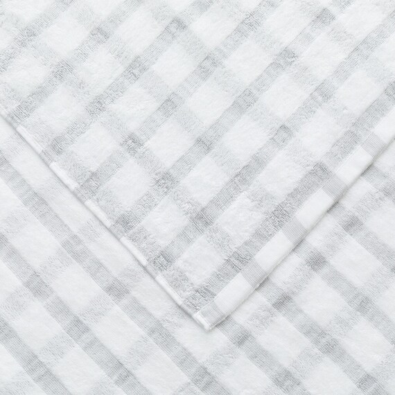 タオルケット シングル(チェック S GY S2332) 8枚目画像