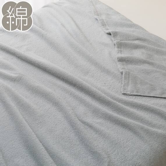 タオルケット　ダブル(フンワリコットン D GY S2334) 1枚目画像