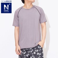 ＵＶカット半袖Ｔシャツ　ラグランタイプ(MENクールSP 023GY M)