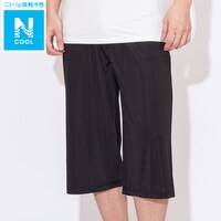 ルームパンツ　７分丈(MEN　Nクール 037BK M)