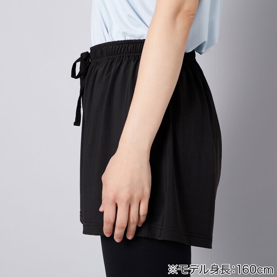 ルームパンツ ショート丈(WOMENクール 163BK L) 3枚目画像