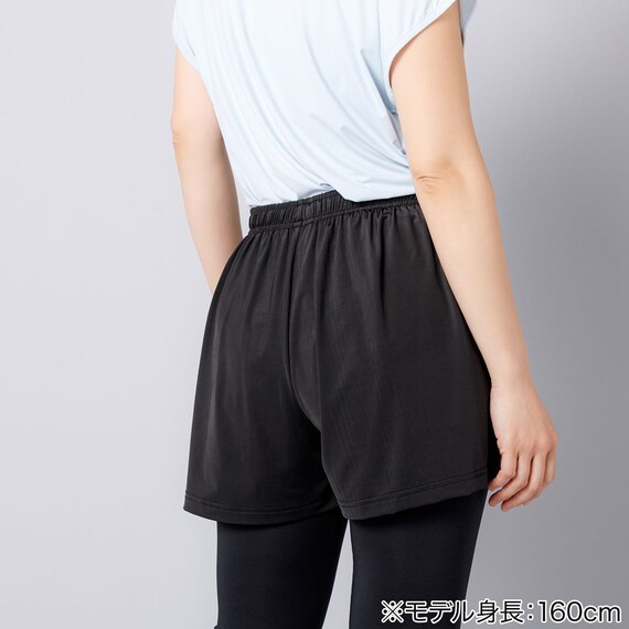 ルームパンツ ショート丈(WOMENクール 163BK L) 4枚目画像