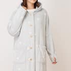 すっぽり収納 フード付き着る毛布 ミドル丈(NウォームSP スター) 2枚目画像