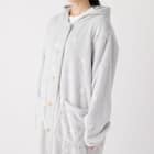 すっぽり収納 フード付き着る毛布 ミドル丈(NウォームSP スター) 8枚目画像