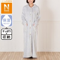 すっぽり収納 フード付き着る毛布 ロング丈(NウォームSP スター M)