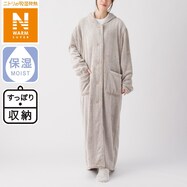 すっぽり収納　フード付き着る毛布　ロング丈(ＮウォームSP)