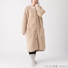 すっぽり収納 着る毛布 ミドル丈(Nウォーム ボア BE) 2枚目画像