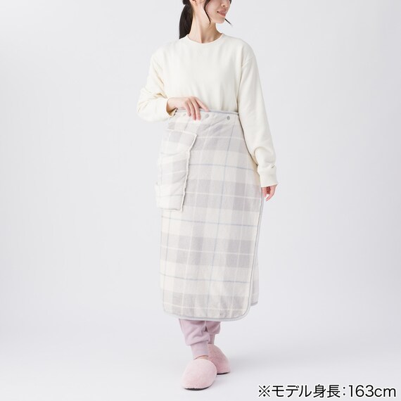 すっぽり収納 4WAYブランケット(NウォームSP LGY) 9枚目画像