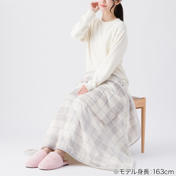 すっぽり収納 4WAYブランケット(NウォームSP LGY) 11枚目画像