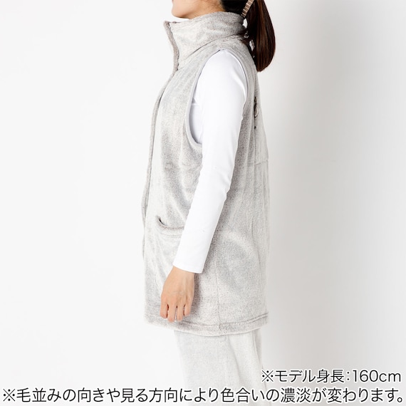 洗えるUSB着る毛布ベスト(NウォームSP MBR 男女兼用) 4枚目画像