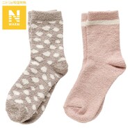 ルームソックス　2足組(Nウォーム モール)