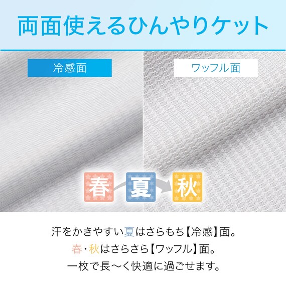両面使えるひんやりケット(Nクール S GY S2401) 2枚目画像