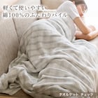 タオルケット シングル(チェック S GY S2432) 2枚目画像