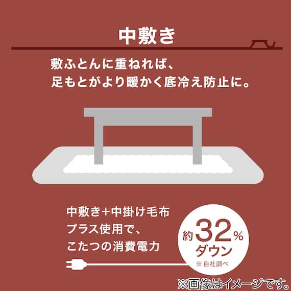 こたつ中敷き(95X140 NJ2303 BR) 10枚目画像