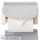 【4点セット】円形トイレマット+洗えるスリッパ+洗浄・暖房便座用 ふたカバー+ホルダーカバー(グレー) 18枚目画像