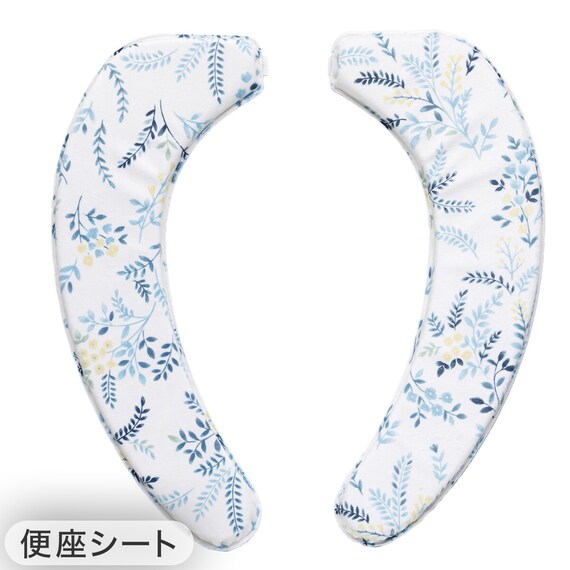 【2点セット】吸着便座シート+拭けるトイレマット(コバナ HO11) 2枚目画像
