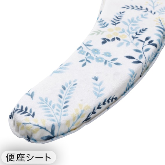 【2点セット】吸着便座シート+拭けるトイレマット(コバナ HO11) 5枚目画像