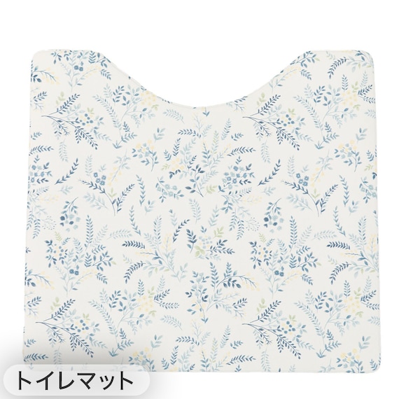 【2点セット】吸着便座シート+拭けるトイレマット(コバナ HO11) 10枚目画像