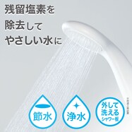 「日本アトピー協会推薦品」浄水シャワーヘッド(シャモジー)