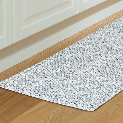 お手入れ簡単 水拭きできる キッチン用クッションフロアマット ワイドサイズ タイル Bl 60x180 通販 ニトリネット 公式 家具 インテリア通販