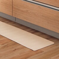 拭けるキッチン用クッションフロアマット(PVC ヘリンボーンBE45X120)