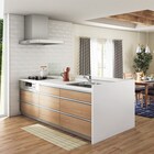 拭けるキッチン用クッションフロアマット(チェックN45X180NA01) 3枚目画像