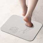 やわらか珪藻土マット (ソフトカイテキ 29x39 LGY) 1枚目画像