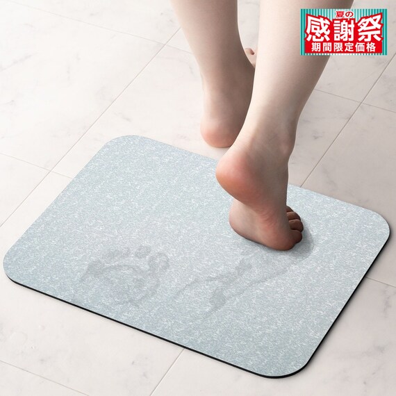 やわらか珪藻土マット (ソフトカイテキ 29x39 BL) 1枚目画像