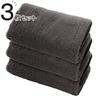 【3枚セット】極上の拭き心地の制菌加工 フェイスタオル(34x80 DGY GT-006) 1枚目画像