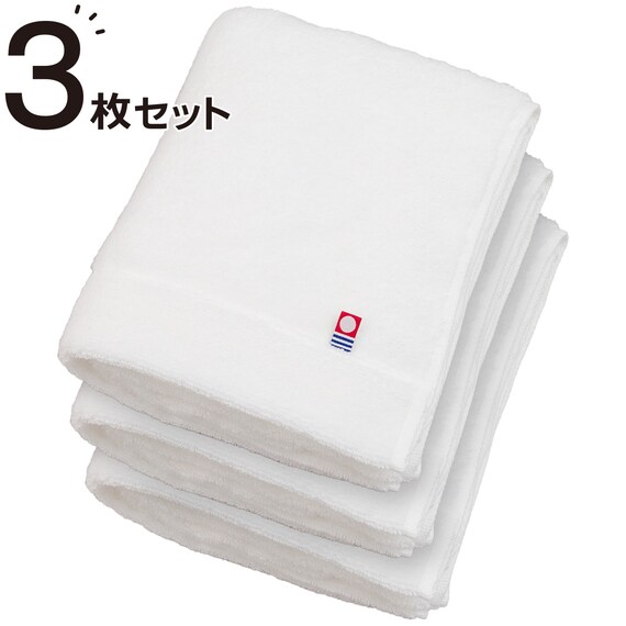 【3枚セット】今治ふんわりフェイスタオル(WH) 1枚目画像