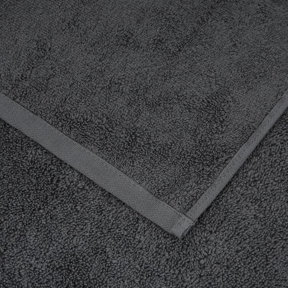 【2枚セット】ベーシックな抗菌防臭 大判バスタオル(WS001 70x140 ダークグレー) 4枚目画像