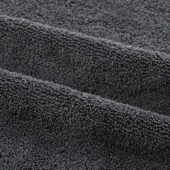 【2枚セット】ベーシックな抗菌防臭 大判バスタオル(WS001 70x140 ダークグレー) 6枚目画像