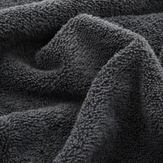 【2枚セット】ベーシックな抗菌防臭 大判バスタオル(WS001 70x140 ダークグレー) 8枚目画像