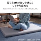 ロングフロアクッション 本体+専用カバー(PL001 BR) 5枚目画像